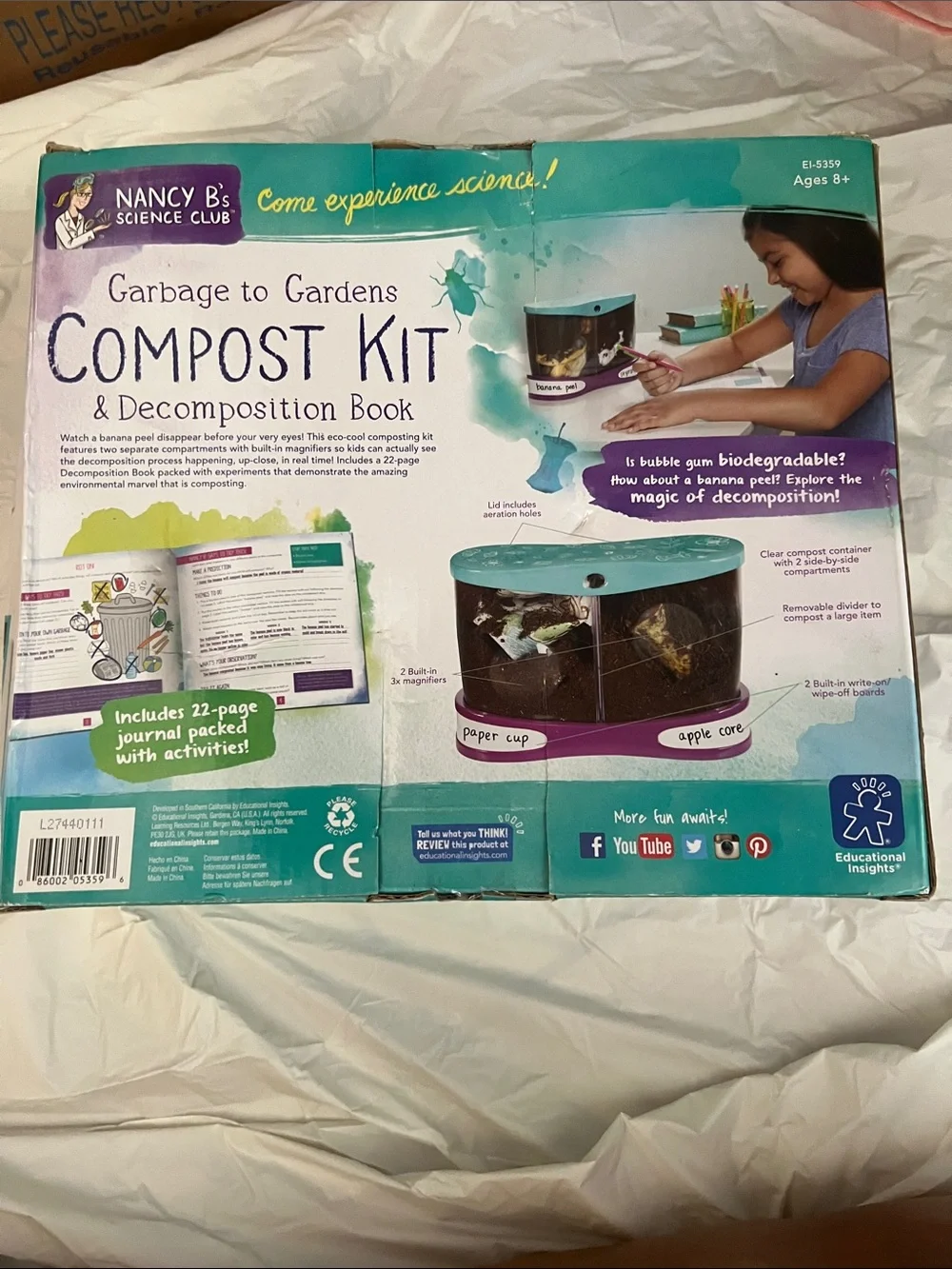 Garbage to Gardens Compost Kit - Nancy B’s science club
